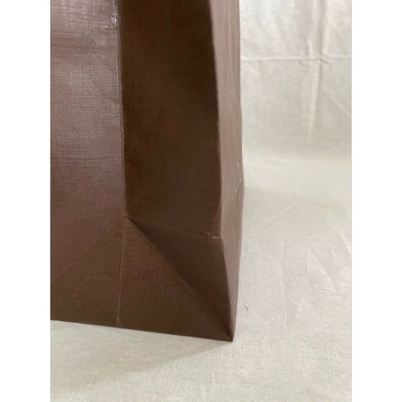 Louis Vuitton Paper Reusable Shopping Bag Brown 7" x 8.5" x 4" - Picture 4 of 5